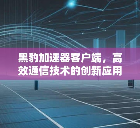 黑豹加速器客户端，高效通信技术的创新应用