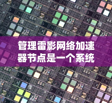 管理雷影网络加速器节点是一个系统性工程,涉及多个步骤和考量因素。以下是对该过程的分步骤说明 管理雷影网络加速器节点是一个系统性工程,涉及多个步骤和考量因素。以下是对该过程的分步骤说明