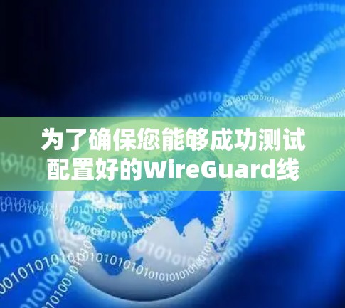 为了确保您能够成功测试配置好的WireGuard线路,请按照以下步骤操作 为了确保您能够成功测试配置好的WireGuard线路,请按照以下步骤操作