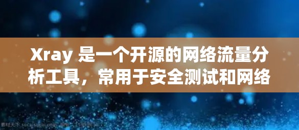 Xray 是一个开源的网络流量分析工具，常用于安全测试和网络监控。以下是关于 Xray 代理工具的一些详细信息