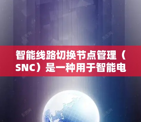 智能线路切换节点管理(SNC)是一种用于智能电网中的关键技术,旨在实现电网线路的自动化切换,以维护电网的稳定性和可靠性。以下是对SNC的详细分析和总结 智能线路切换节点管理(SNC)是一种用于智能电网中的关键技术,旨在实现电网线路的自动化切换,以维护电网的稳定性和可靠性。以下是对SNC的详细分析和总结