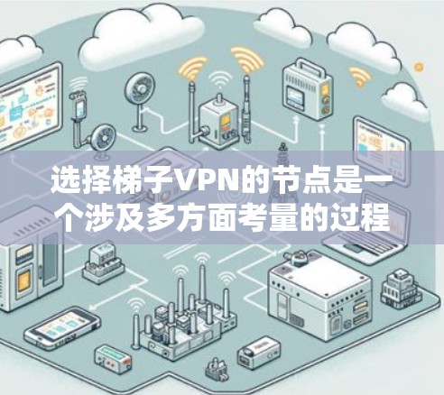 选择梯子VPN的节点是一个涉及多方面考量的过程,以下是一个有条理的步骤指南,帮助你做出明智的选择 选择梯子VPN的节点是一个涉及多方面考量的过程,以下是一个有条理的步骤指南,帮助你做出明智的选择